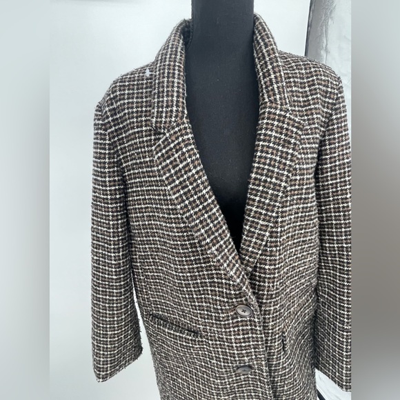 Plaid Boyfriend Blazer Jacket Old Navy - Picture 3 of 8